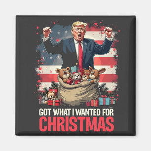 Imán Obtuve lo que quería para los Navidades Trump Sant
