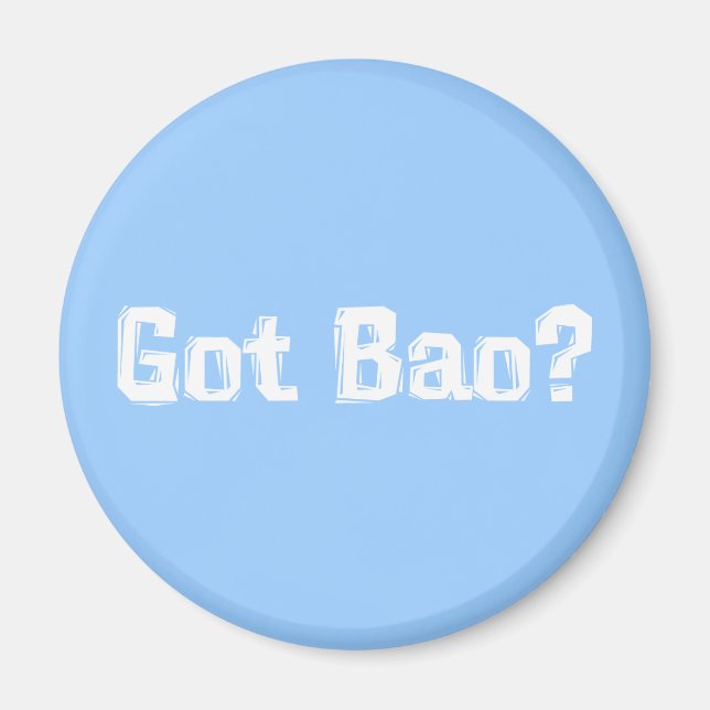 Imán Obtuve regalos de Bao (Frente)