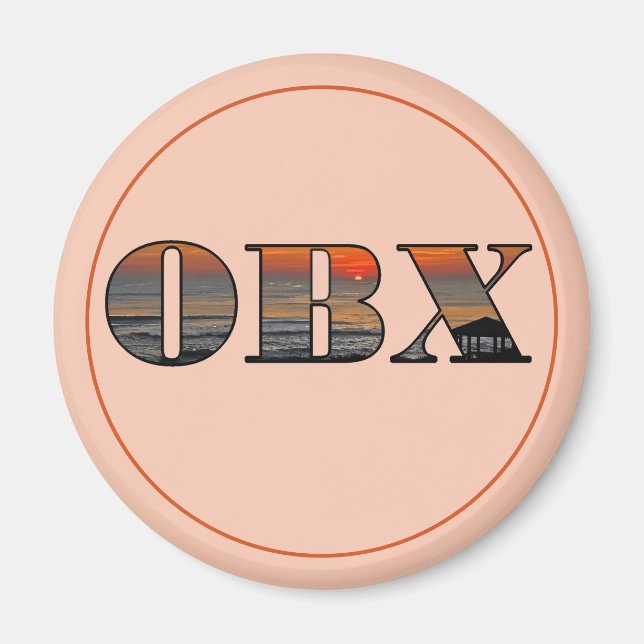 Imán OBX Gazebo Sunrise Mensajes de texto (Frente)