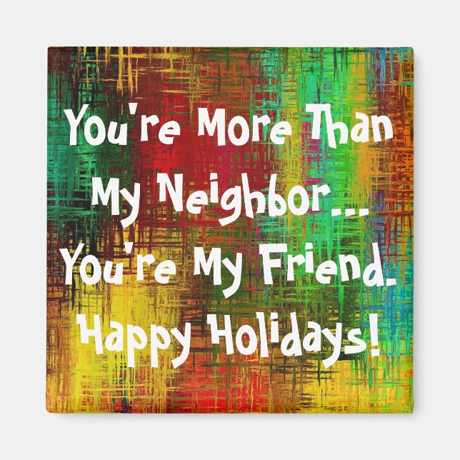 Imán Ocasión de Personalizar vecino (Frente)