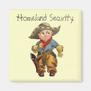 Imán occidental 1912 del refrigerador del vaquero