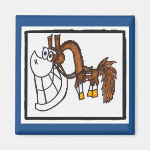 Imán occidental del caballo de la pintura del