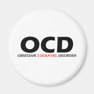 Imán OCD - Desorden obsesivo del Cockatiel