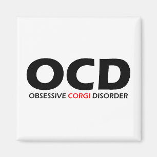 Imán OCD - Desorden obsesivo del Corgi
