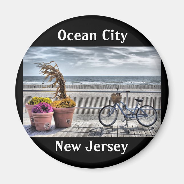 Imán Ocean City, Nueva Jersey (Frente)