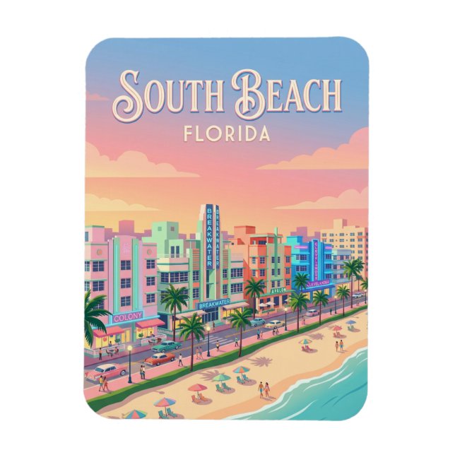 Imán Ocean Drive EE. UU. (Vertical)