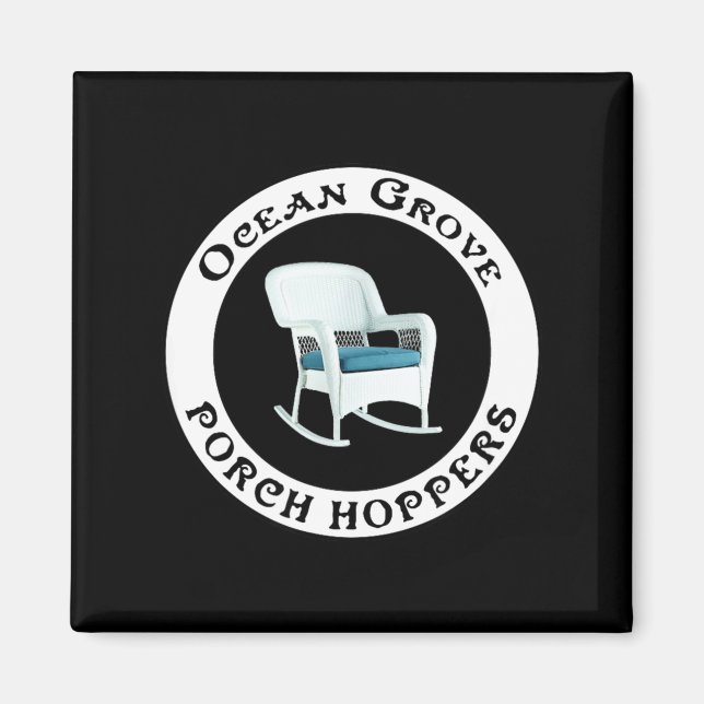 Imán Ocean Grove Nj Rch Hopper Summer Beach Gift Men Wo (Frente)
