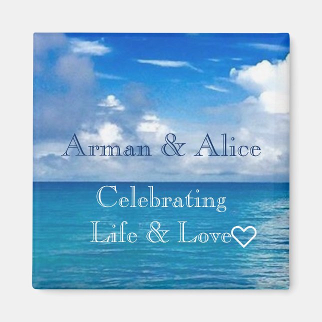 Imán Ocean Magnet para parejas enamoradas (Frente)