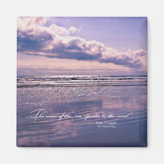 Imán Ocean Sunrise con la encantadora cita de Kate Chop