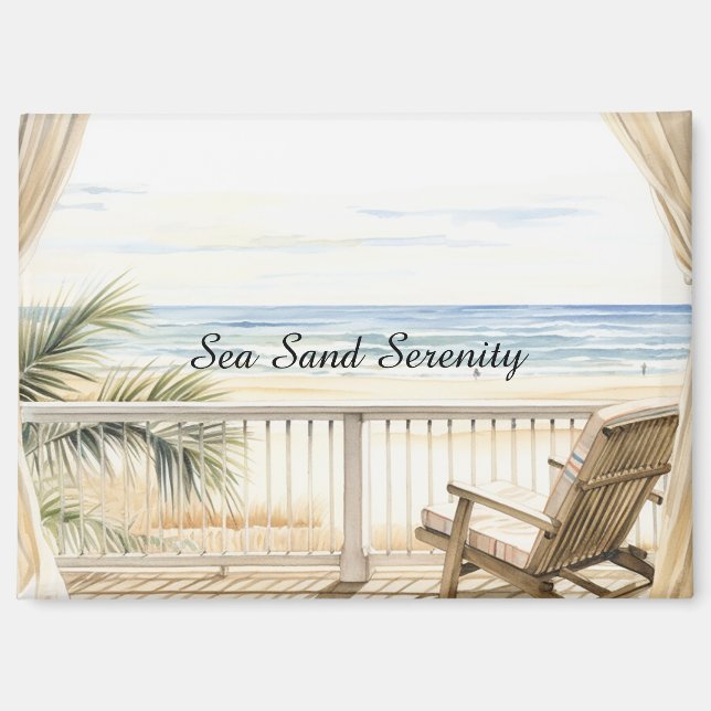 Imán Ocean View Beach Serenity (Anverso)