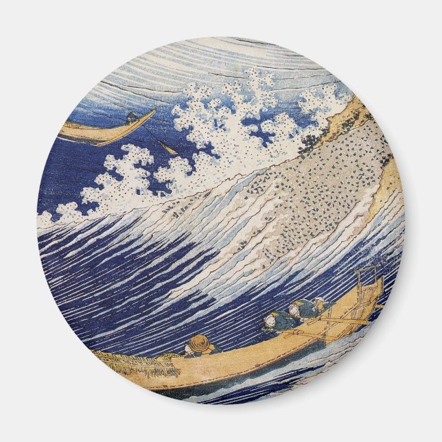 Imán Océano Hokusai Waves Pescadores (Frente)