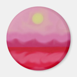 Imán Océano rojo atardecer