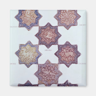 Imán Ocho azulejos adornados con animales