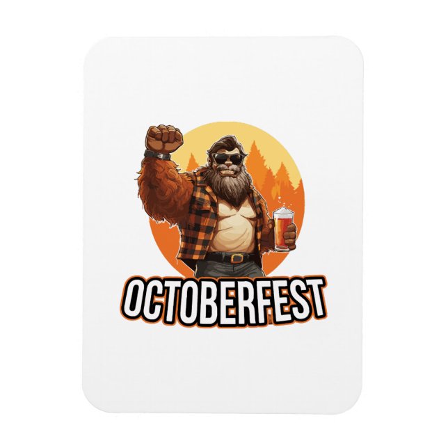 Imán Octoberfest Bigfoot (Vertical)
