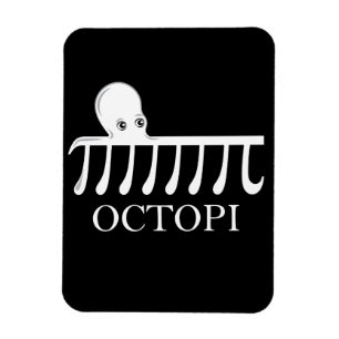 Imán Octopi - Graciosa Matemática del pulpo Pi