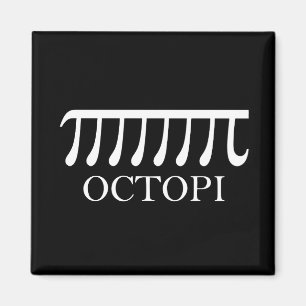 Imán Octopi - Graciosa Matemática del pulpo Pi