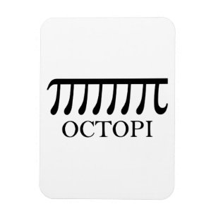 Imán Octopi - Graciosa Matemática del pulpo Pi