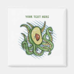 Imán Octopus Aguacate