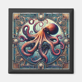 Imán Octopus Art Deco