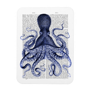 Imán Octopus azul