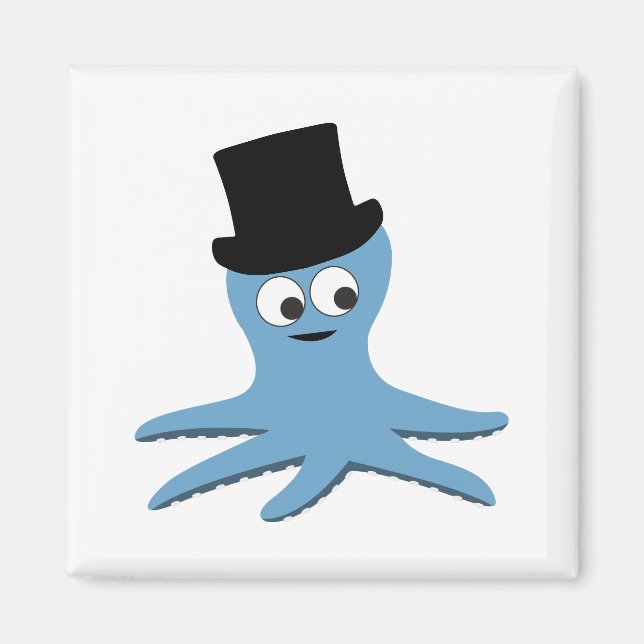 Imán Octopus azul (Frente)