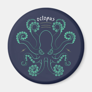 Imán Octopus Cephalopod Tentacles