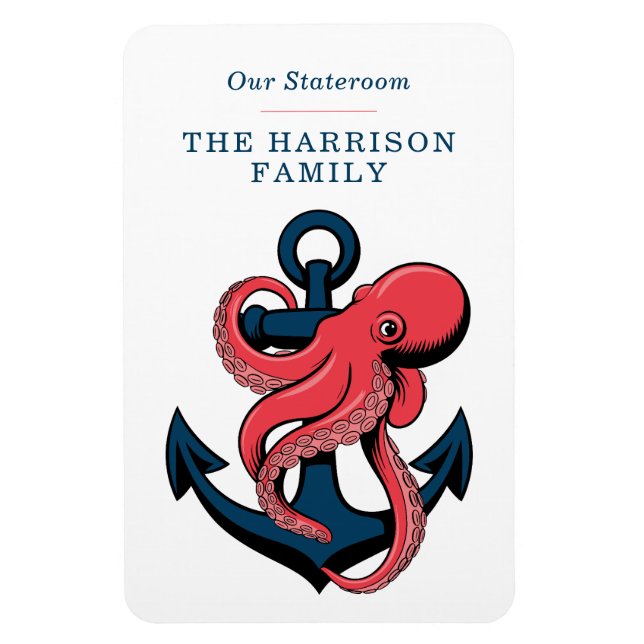 Imán Octopus Cruise Ship Stateroom Magnet (Vertical)