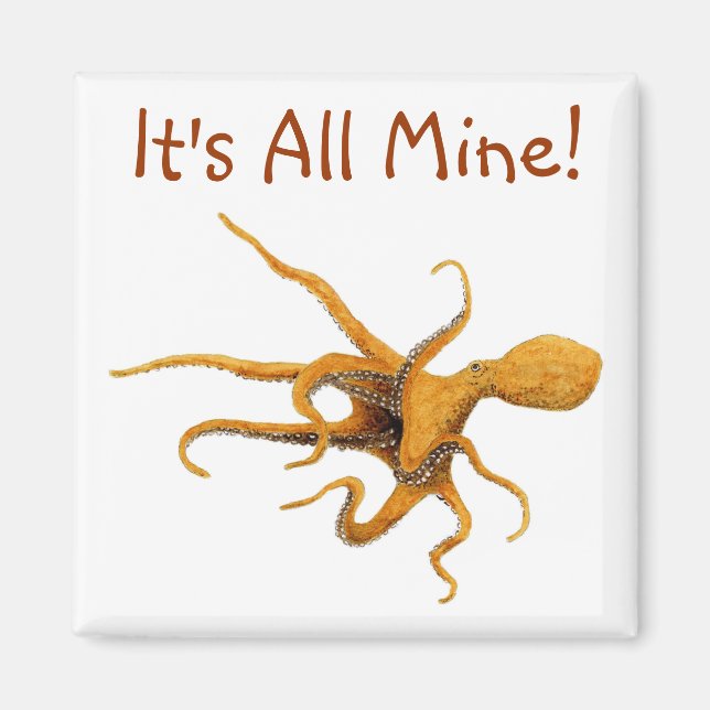 Imán Octopus gigantes del Pacífico (Frente)