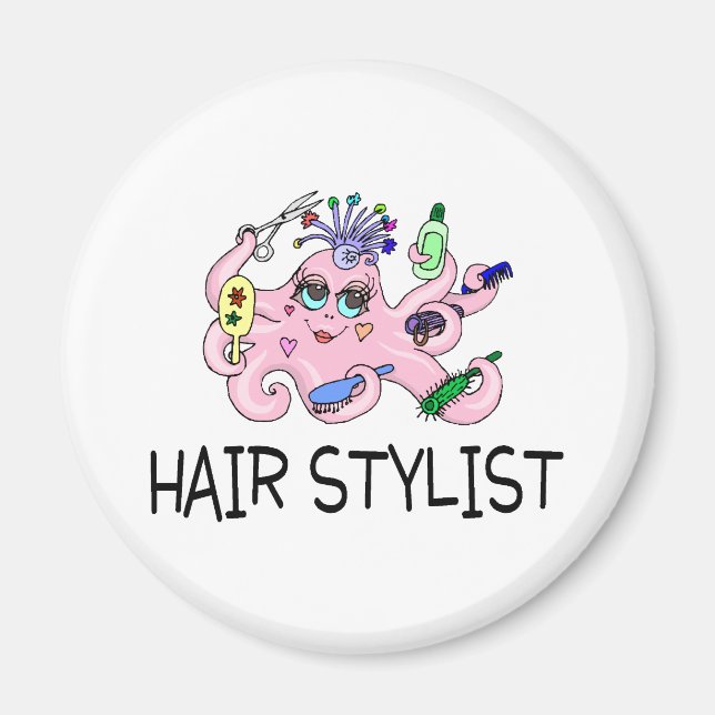 Imán Octopus Hair Stylist (Frente)