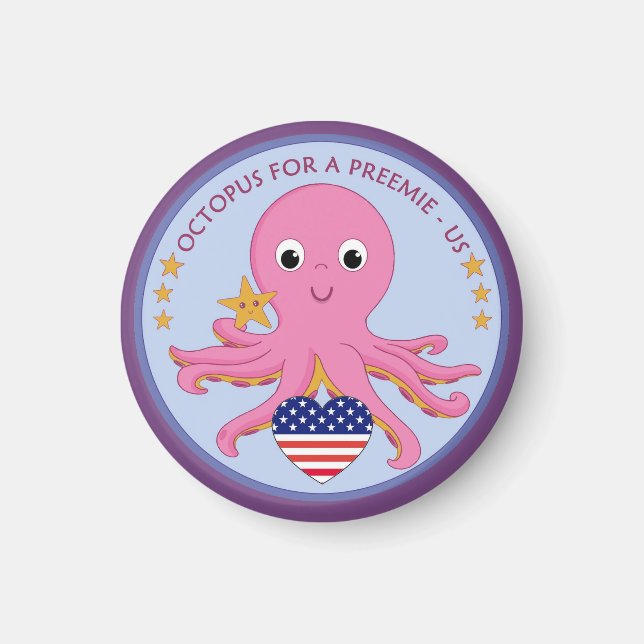 Imán Octopus magnético para un EEUU preeminado (Frente)