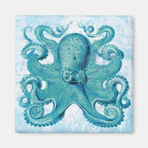 Imán Octopus Marine Life Ocean Animals Beach Nautical