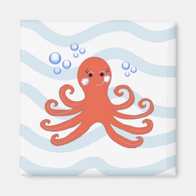 Imán Octopus personalizado (Frente)