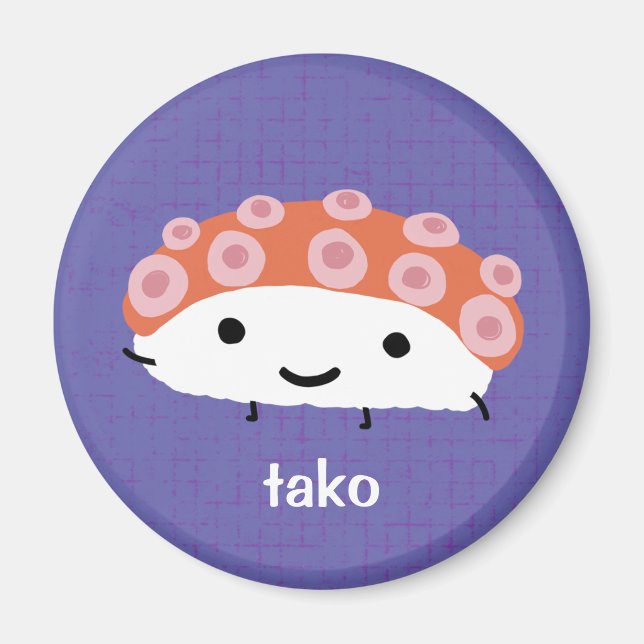 Imán Octopus Sushi (tako) (Frente)
