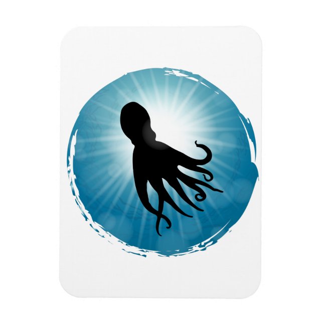 Imán Octopus Vida Acuática Subacuática (Vertical)