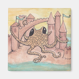 Imán Octopus y Sandcastle