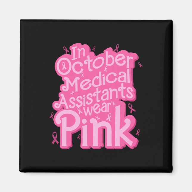 Imán Octubre Istant Médico Usa Cma Rosa (Frente)