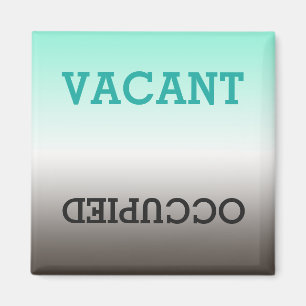 Imán ocupado limpio, vacante sucio del lavaplatos