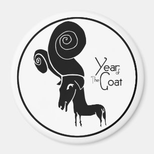 Imán Odd Ram Goat Año Chino Zodiac Cumpleaños R Magnet