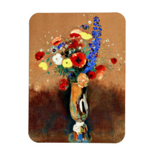Imán Odilon Redon - Bouquet de flores silvestres en la 