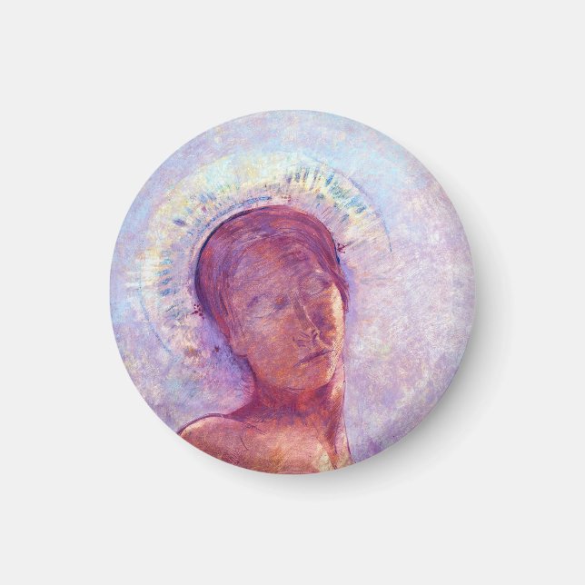 Imán Odilon Redon, ojos cerrados 1889 (Frente)