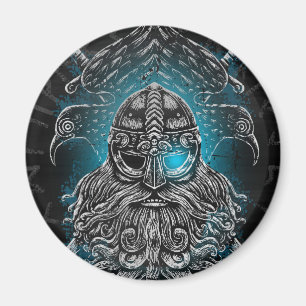 Imán Odin ravens Viking Mythology Valhalla espera