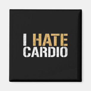Imán Odio Cardio Funny Fitness Halterofilia Bodybucle