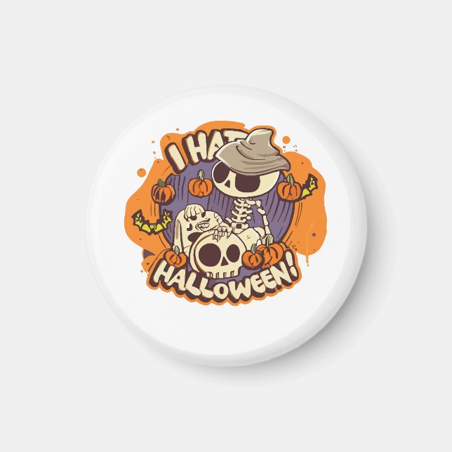 Imán odio Halloween (Frente)