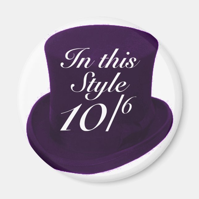 Imán Odio Loco - Púrpura (Frente)