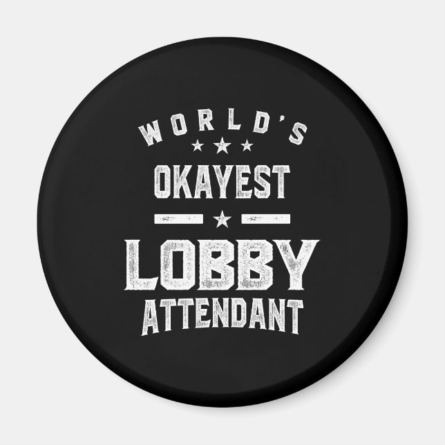 Imán Oferta de títulos de trabajo de operador de vestíb (Frente)