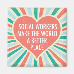 Imán Oferta de trabajo social inspirador de oficina de