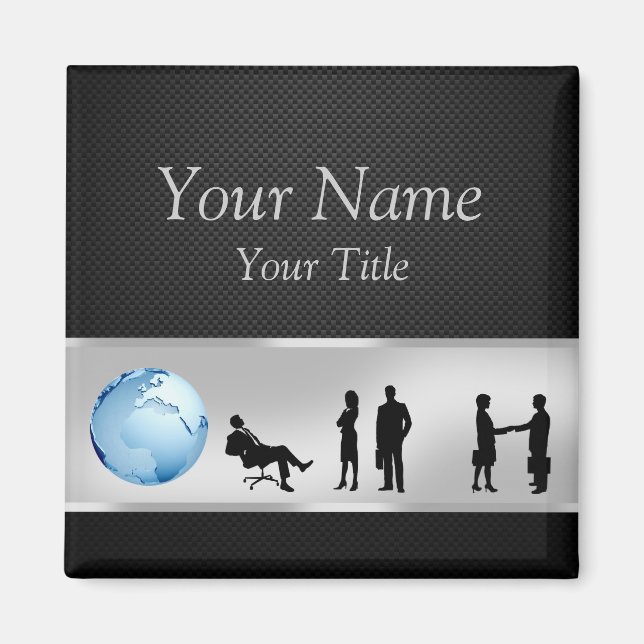 Imán Office Business People World Globe - Magnet (Frente)