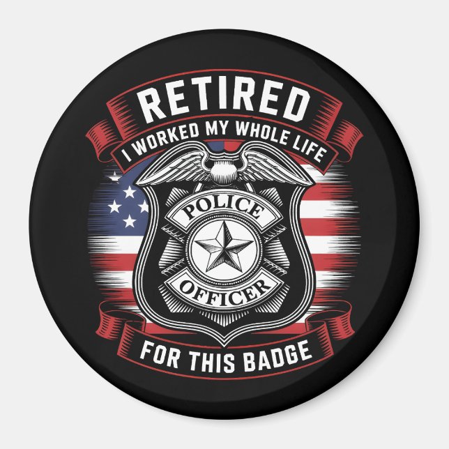 Imán Officially retired police officer 2026 (Frente)