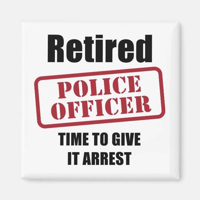 Imán Oficial de policía retirado (Frente)