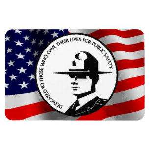 IMÁN OFICIALES DE POLICÍA CAIDOS
